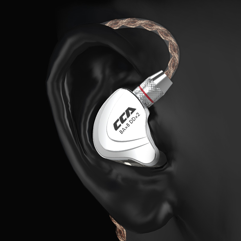 CCA C10 1DD+4BA Five Drivers Hybrid HiFi In-Ear Earphone