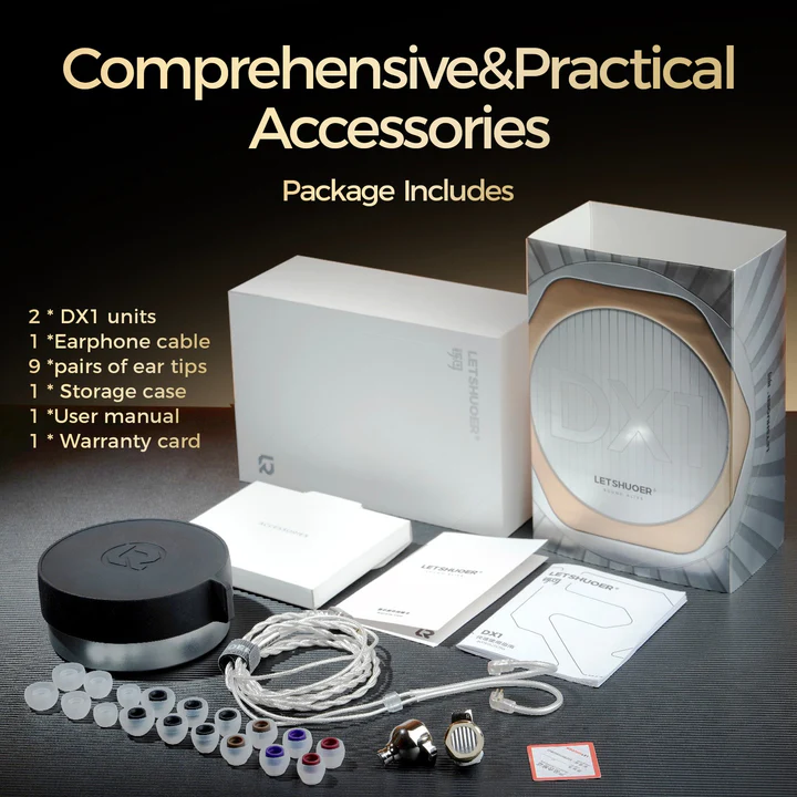 LETSHUOER DX1 11mm Single Dynamic Driver in Ear Monitor