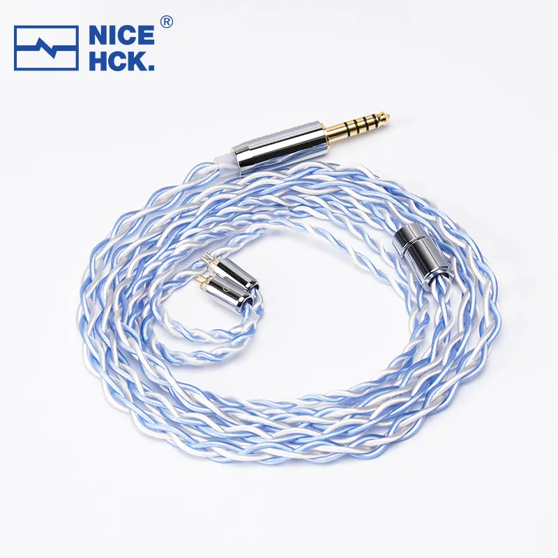 NiceHCK Whitesky Earbud Wire 6N Silver Plated OCC HIFI Audio Replace Cable