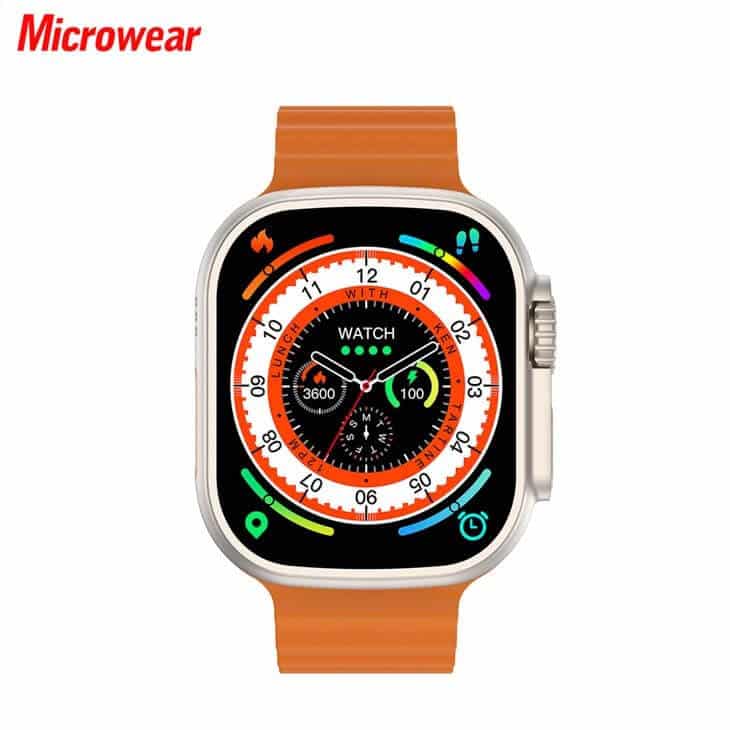 Microwear W68 Ultra Replaceable Strap Smart Watch