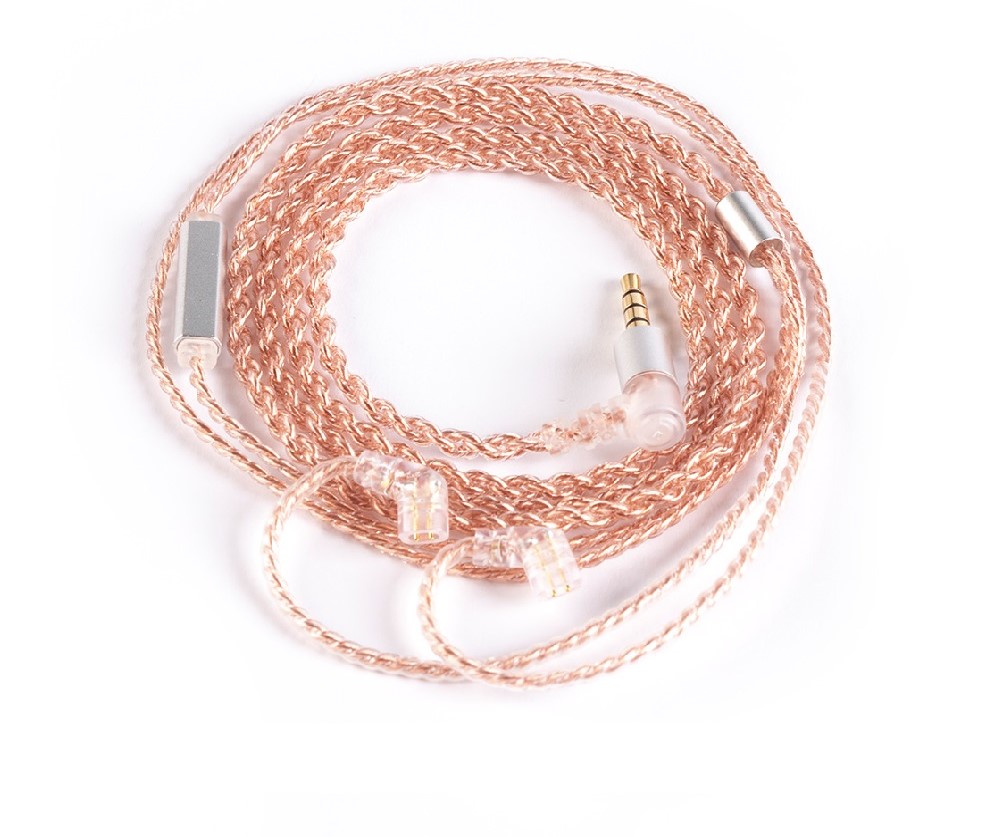 KBEAR 4 Core Copper Upgrade Earphone Cable with Mic