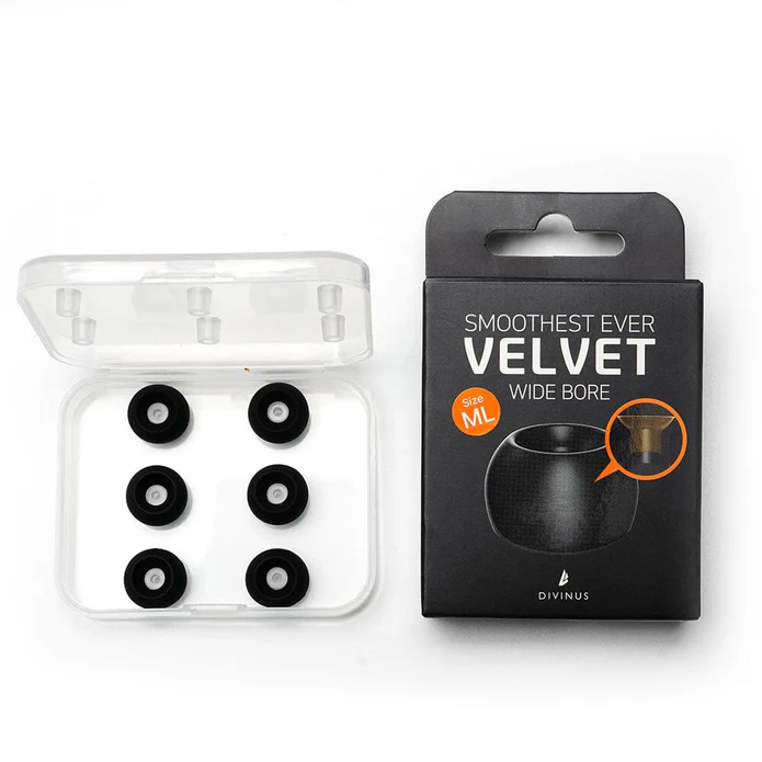 DIVINUS Velvet Wide Bore Silicone Ear tips For 4-6mm Nozzle
