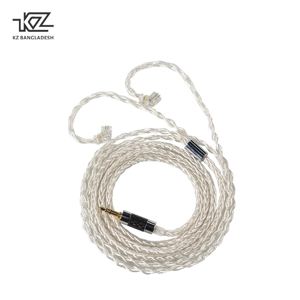 KZ 1064 Cores 8-Strand Thickened Silver-Plated Upgrade Cable