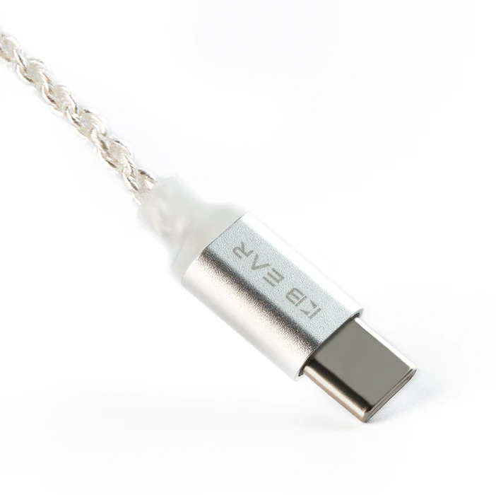 KBEAR C2 Silver-plated OFC Cable with Type-C Plug