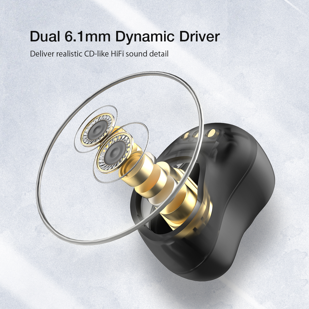 BlitzWolf In-Ear TWS with Dual Dynamic Driver HiFi Sound