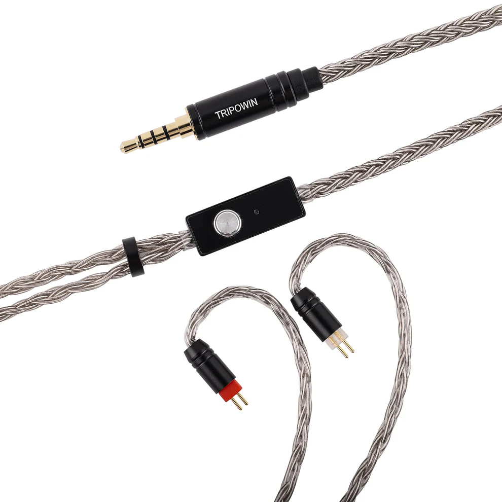 Tripowin Zonie (With Mic) 32AWG 16 Core Silver Plated Cable SPC Earphone Cable