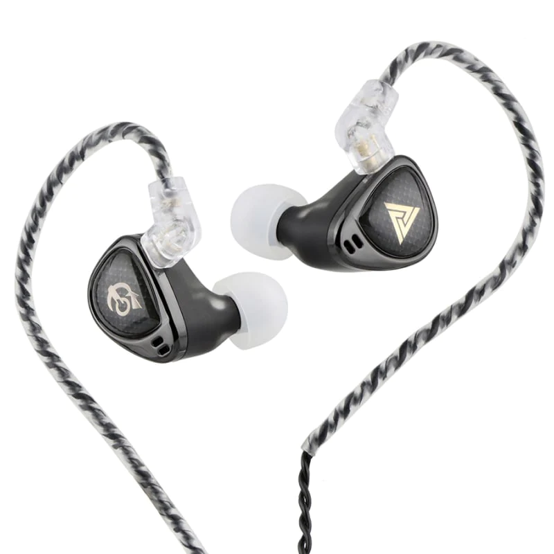 QKZ x HBB Khan 2DD Dynamic Driver HiFi IEM with 3D Printed Ergonomic Lightweight Shell